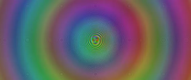 2.39:1 Cinemascope | 60fps Purple Lime Flowing Vortex Screensaver VJ Loop