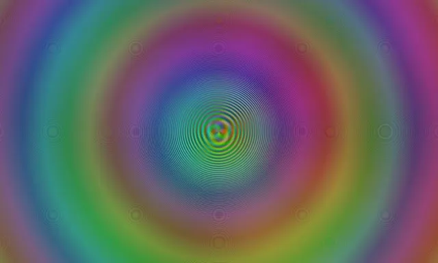 5:3 Wide | 60fps Gold Cyan Spiraling Kaleidoscope Screensaver Live Wallpaper