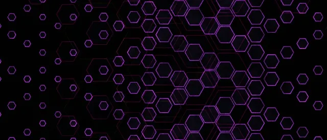 21:9 Ultrawide 60fps Screensaver Neon Tunnel Motion Background Purple Hexagons