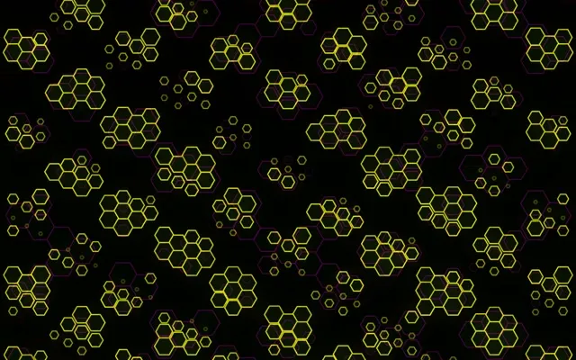 16:10 MacBook 60FPS Hexagon Neon Screensaver | Motion Background VJ