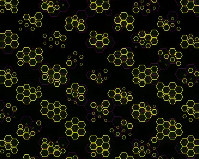 5:4 Industrial 60FPS Hex Neon Screensaver | Motion Background VJ Loop