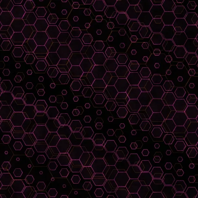 1:1 Square 60fps Screensaver Neon Tunnel Live Wallpaper Pink Honeycomb