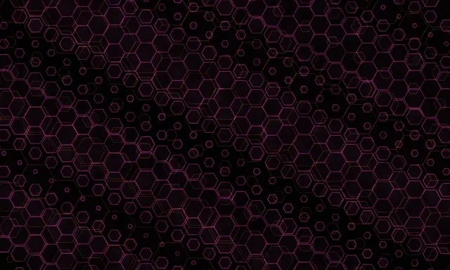 5:3 Wide 60fps Screensaver Neon Tunnel VJ Animation Pink Honeycomb