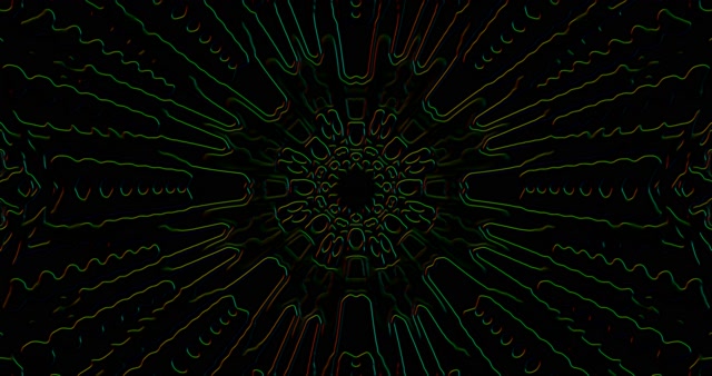 Green Neon Organic Tunnel VJ Loop 4K 60fps | Abstract Screensaver
