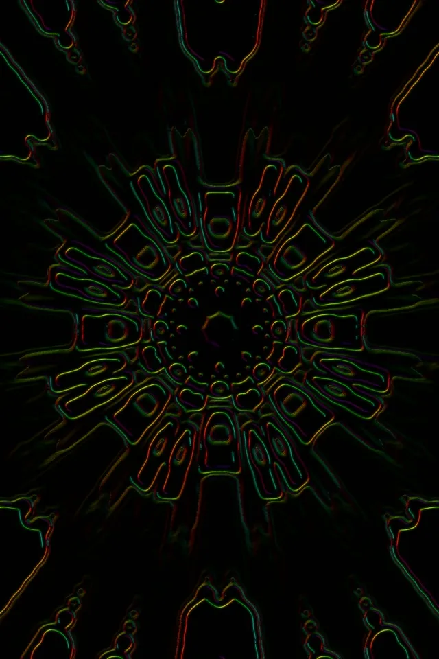 Green Neon Organic 2:3 Portrait VJ Loop 60fps | Abstract Screensaver