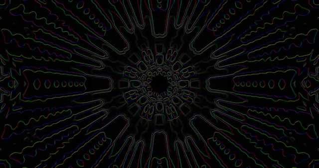 Purple Blue Neon Tunnel VJ Loop 4K 60fps | Psychedelic Screensaver