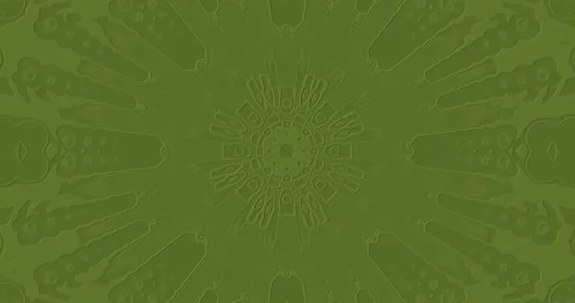 Green Radiant Mandala VJ Loop 4K 60fps | Hypnotic Screensaver