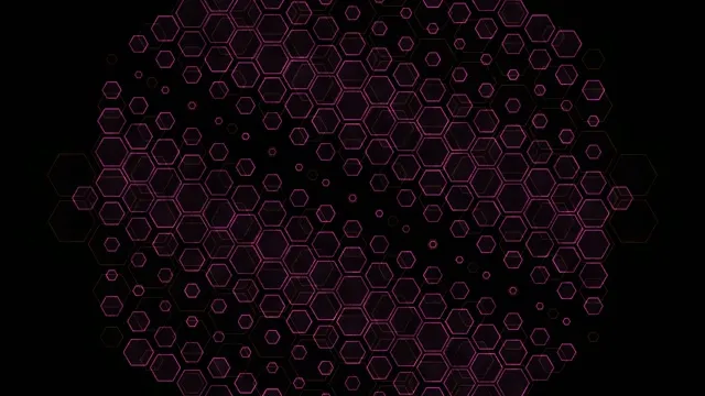 # 4K UHD 60FPS Purple Pink Hexagon Particles Loop VJ