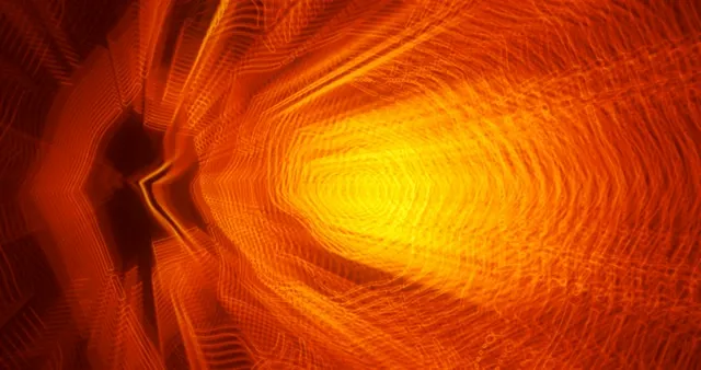 Fire Vortex VJ Loop | Orange Yellow Heat Wave 4K 60fps Neon Screensaver
