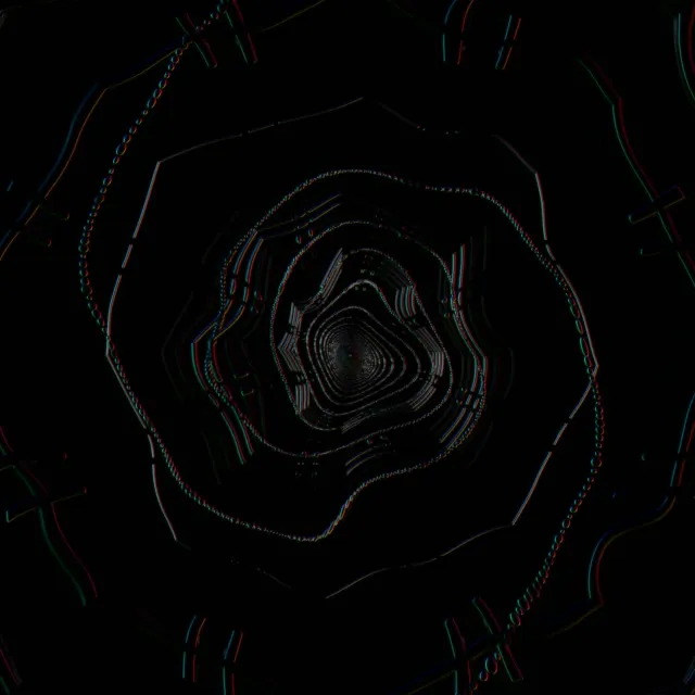 Cyber Tunnel | Blue Black Neon 60fps