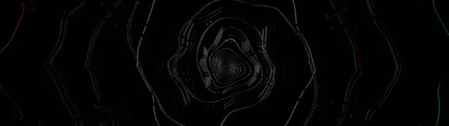 Cyber Tunnel VJ Loop | Blue Black Abstract Rings 60fps
