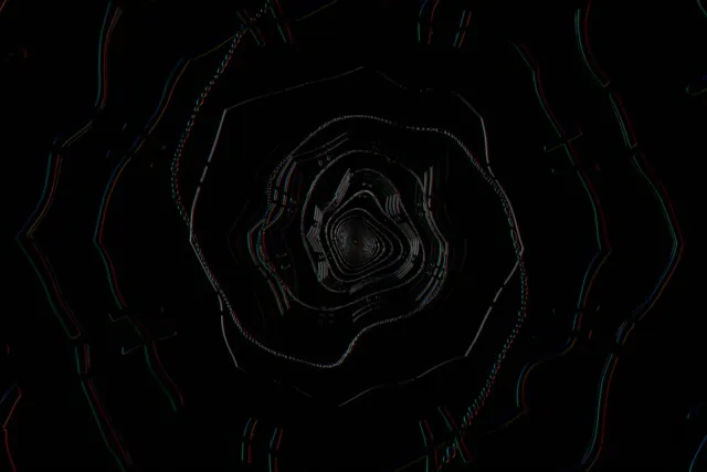 Cyber Tunnel VJ Loop | Blue Neon 60fps