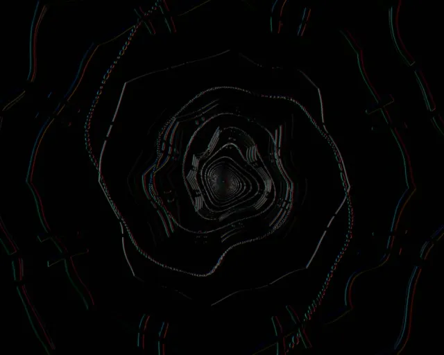 Cyber Tunnel | Blue Rings 60fps