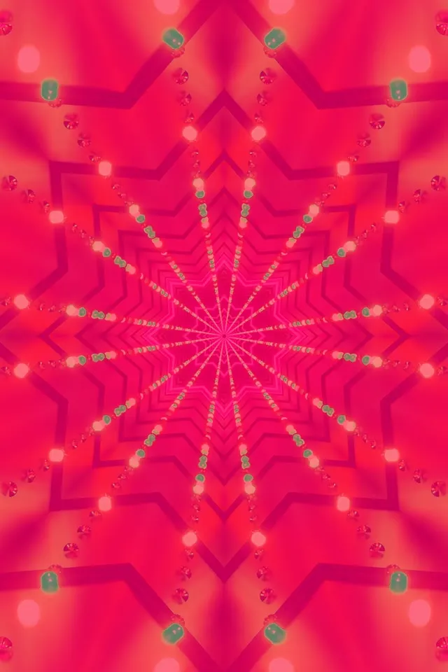 Neon Tunnel Pink Diamond Vortex 60fps VJ Loop 2:3 Portrait Screensaver