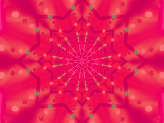 Neon Tunnel Pink Diamond Vortex VJ Loop 60fps 4:3 Classic Screensaver