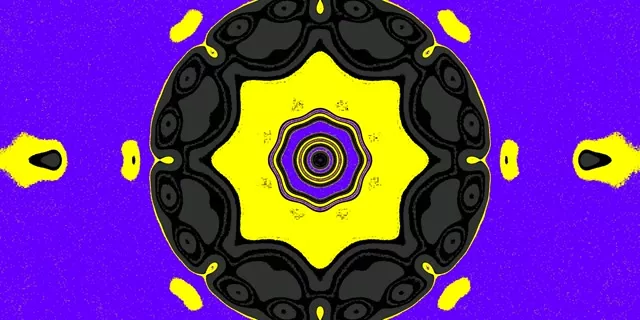 2:1 Univisium 60fps Screensaver Neon Tunnel Purple Star Live Wallpaper