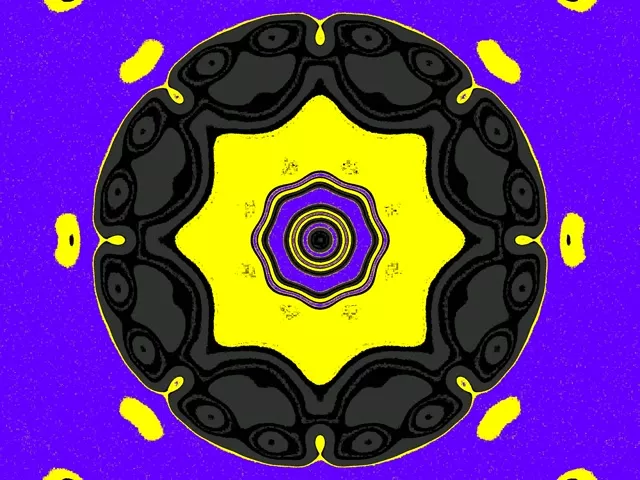 4:3 Classic 60fps Screensaver Neon Tunnel Purple Star VJ Loop Geometric