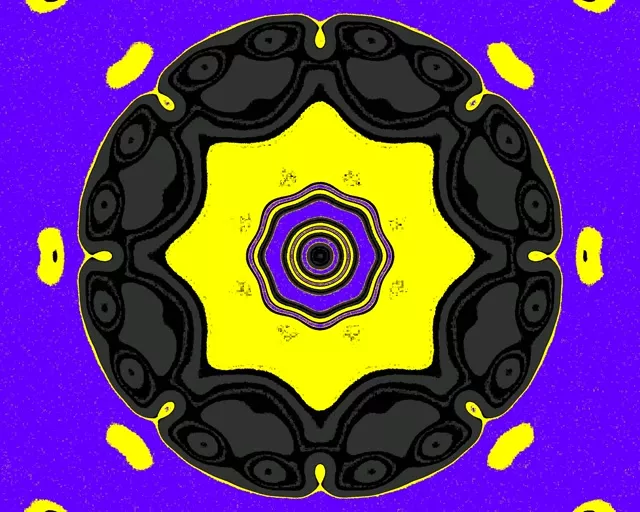 5:4 Industrial 60fps Screensaver Neon Tunnel Purple Star VJ Animation