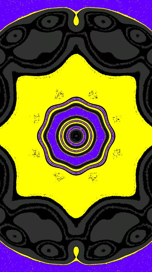 9:16 Reels 60fps Screensaver Neon Tunnel Purple Star VJ Animation Loop