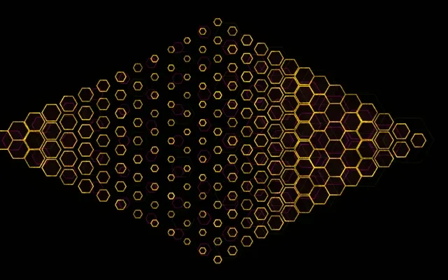 16:10 MacBook 60fps Screensaver Neon Tunnel Motion Background Gold Neon