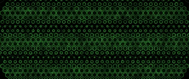 2.39:1 Cinemascope 60fps Screensaver Neon Tunnel VJ Loop Green Geometric