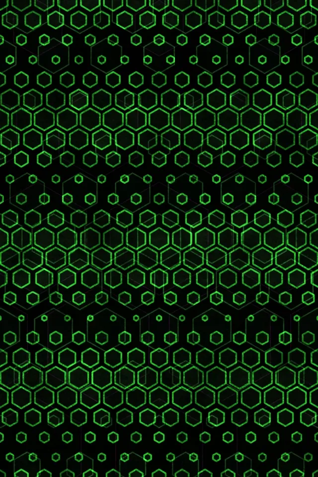 2:3 Photo Portrait 60fps Screensaver Neon Tunnel Background for Edits Green Hex