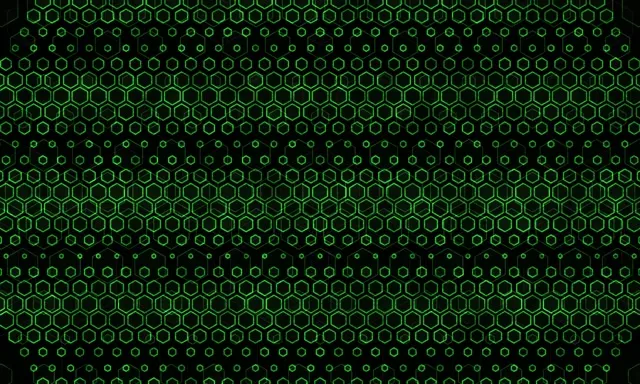 5:3 Wide 60fps Screensaver Neon Tunnel Motion Background Glowing Neon Green