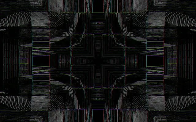 Neon Tunnel Symmetric Vortex 16:10 MacBook 60fps Screensaver VJ Loop