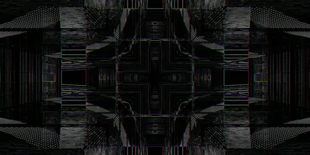 Neon Tunnel Mirrored Grid VJ Loop 2:1 Univisium 60fps Screensaver