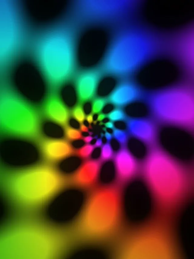 3:4 iPad Portrait | 60fps Kaleidoscope Screensaver VJ Loop Neon Tunnel