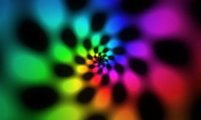 5:3 Wide | 60fps Kaleidoscope Screensaver VJ Loop Motion Neon Rainbow
