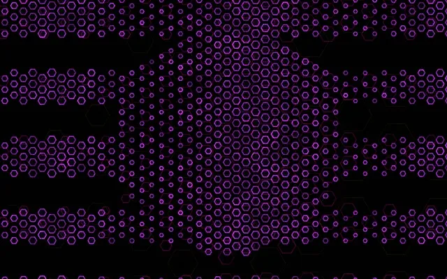 16:10 Desktop 60fps Screensaver Neon Tunnel Luminous Magenta Hexagon Layers Visuals Loop