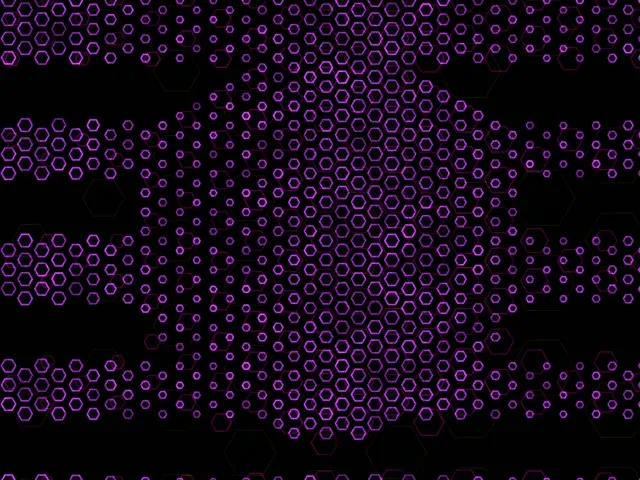 4:3 Classic 60fps Screensaver Neon Tunnel Brilliant Purple Ring Patterns Vj Content