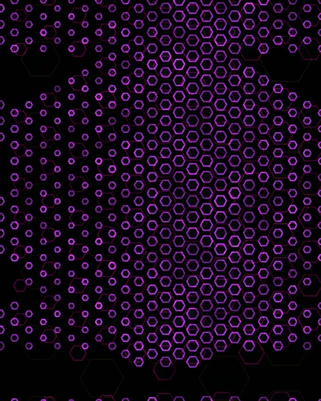 4:5 Portrait 60fps Screensaver Neon Tunnel Vivid Purple Hexagonal Flow Visual Vj