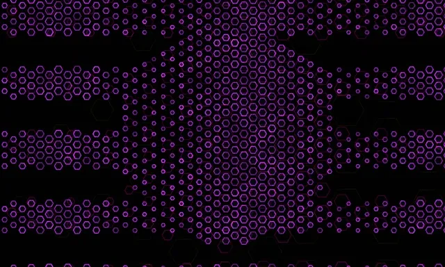5:3 Widescreen 60fps Screensaver Neon Tunnel Glowing Purple Circular Cascade Video Loops