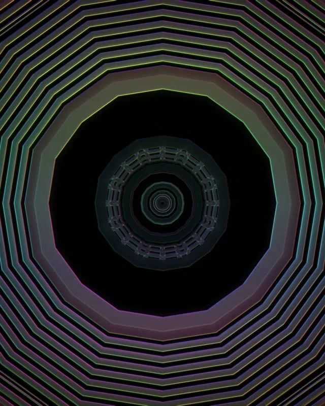 Neon Tunnel Concentric Squares Vortex 4:5 Instagram 60fps Screensaver VJ Loop