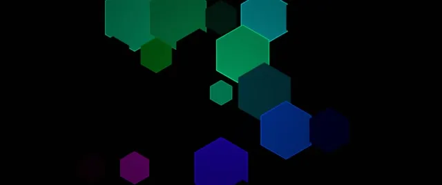 2.39:1 Cinemascope 60fps Hexagon Screensaver | Neon Motion BG