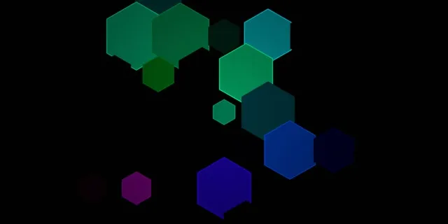 2:1 Univisium 60fps Hexagon Screensaver | Neon Live Wallpaper