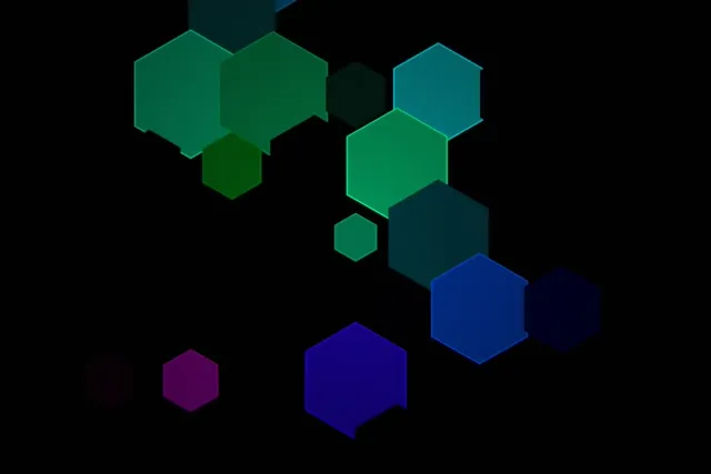 3:2 Surface 60fps Hexagon Screensaver | Neon VJ Animation Loop