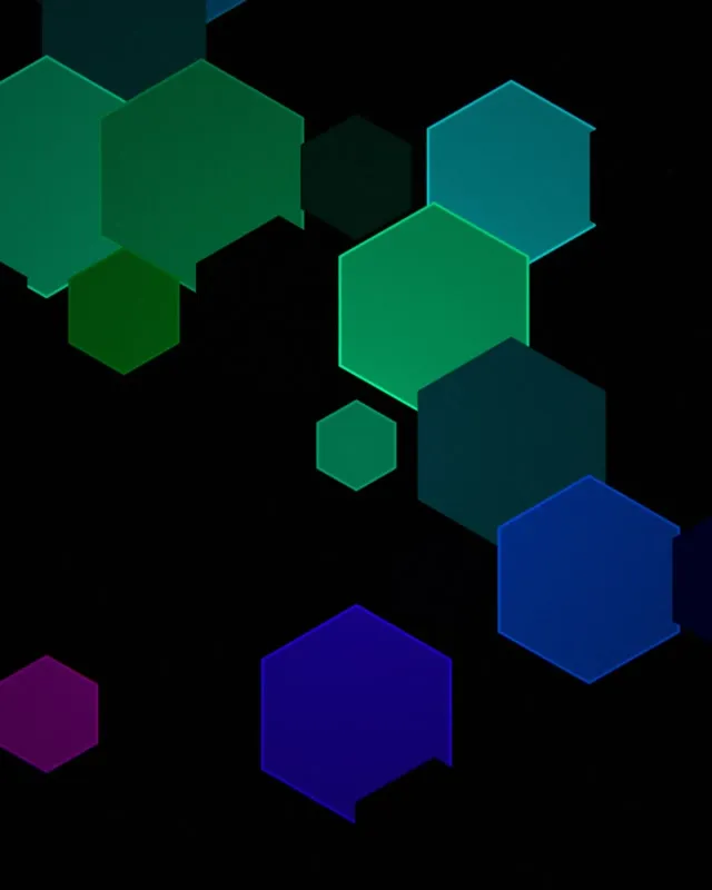 4:5 Instagram 60fps Neon Hexagon Screensaver | VJ Loop Animation
