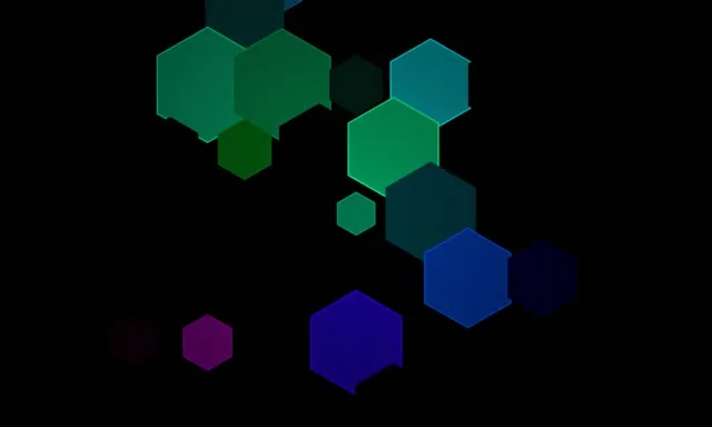5:3 Wide 60fps Hexagon Screensaver | Neon VJ Animation Background