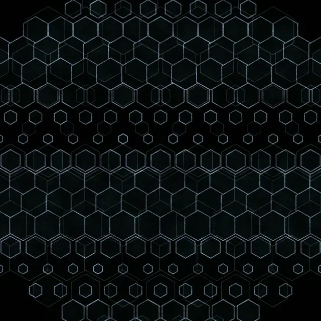 1:1 Square 60fps Screensaver Neon Tunnel Live Wallpaper Green Hexagon Grid