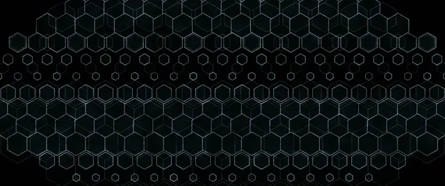 2.39:1 Cinemascope 60fps Screensaver Neon Tunnel Motion Background Green Hexagon