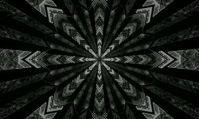 Black Neon Tunnel Screensaver 5:3 Wide 60fps VJ Loop PC Laptop