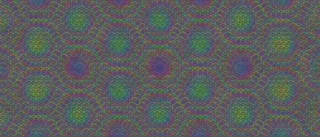 21:9 Ultrawide 60fps Screensaver | Cyan Hexagon Motion Background