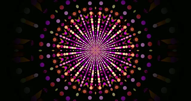 Neon Tunnel Pink Purple Dots Screensaver 4K UHD 60fps Vj Loop