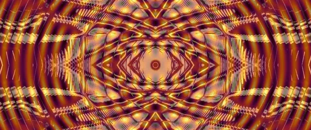 neon tunnel 2.39:1 cinemascope 60fps screensaver gold vj loop