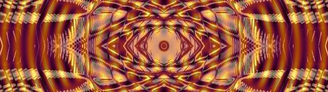 neon tunnel 32:9 super ultrawide 60fps screensaver vj loop gold symmetry