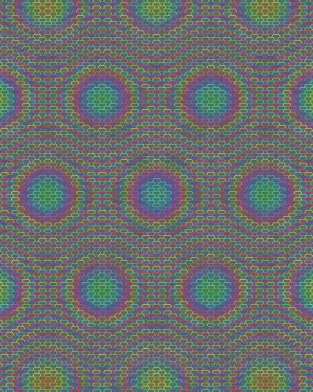 4:5 Instagram 60fps Neon Tunnel Screensaver VJ Animation Purple Green Dots