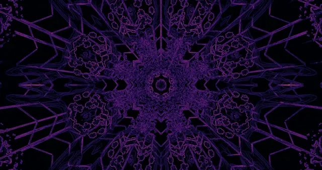Purple Mandala VJ Loop 4K 60fps | Kaleidoscope Screensaver